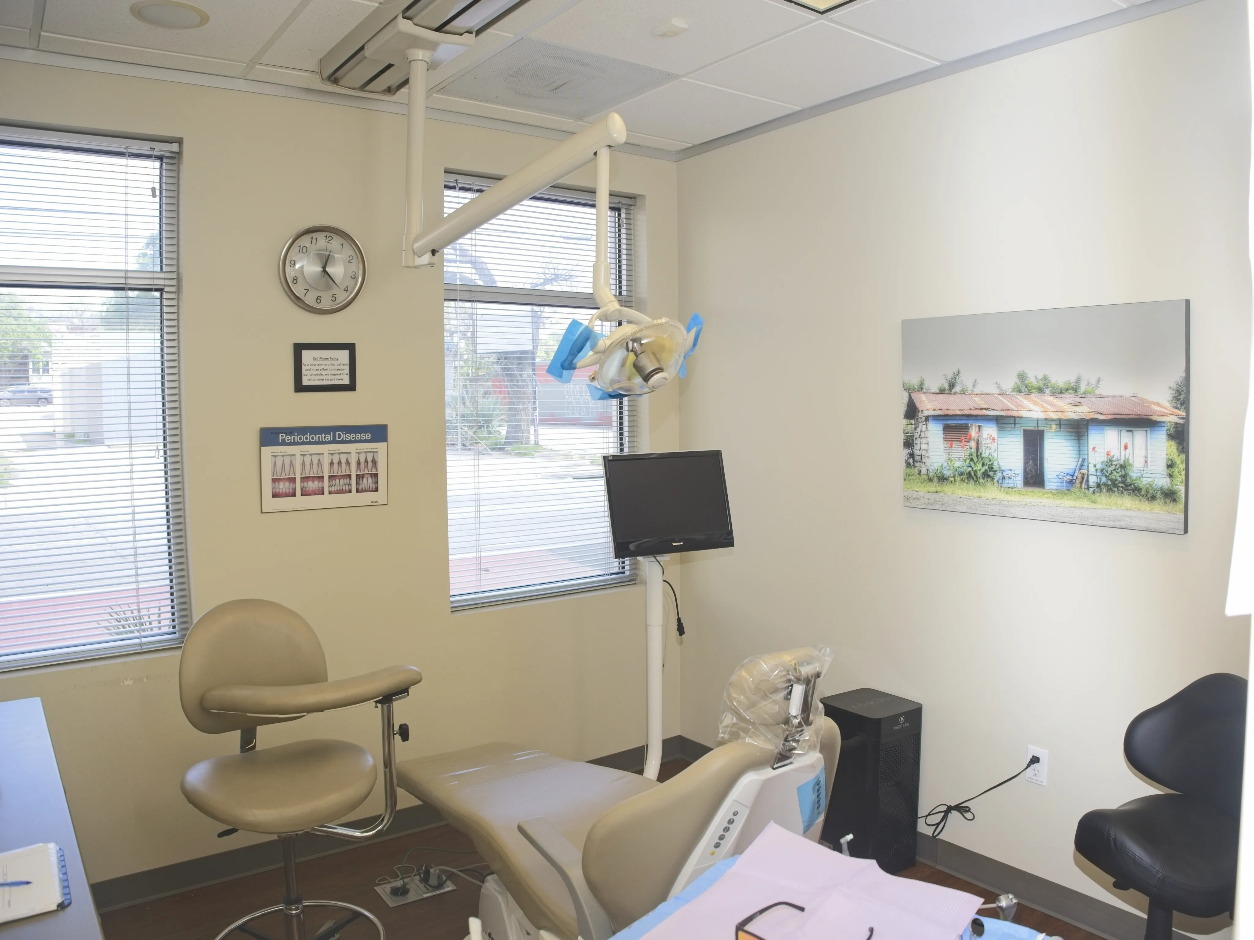 Patient care area at Althea Eggleston, DDS, PA